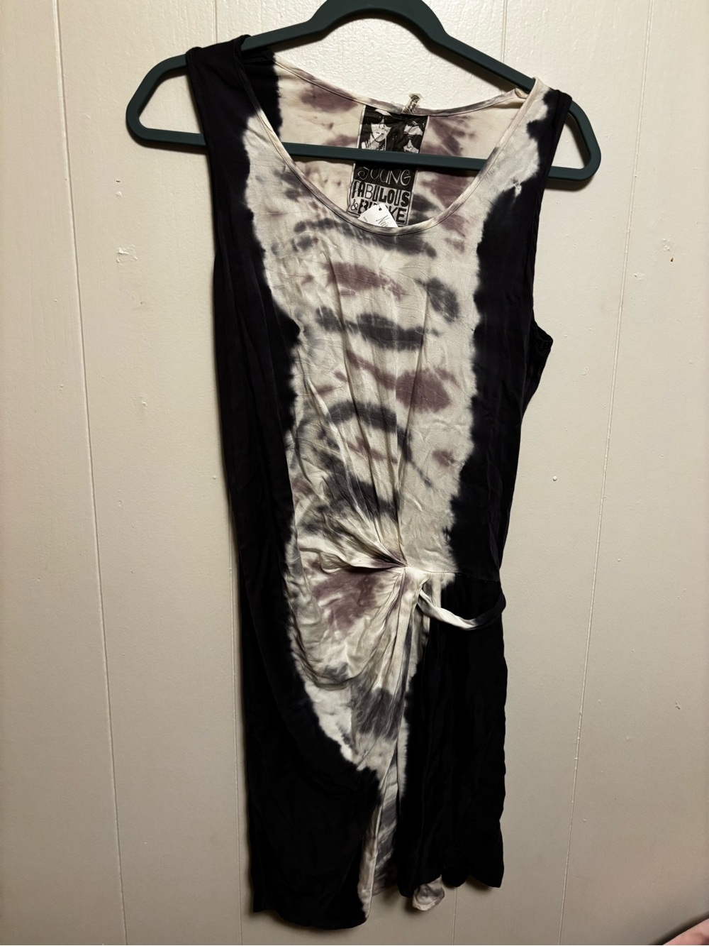 Young Fabulous & Broke Purple & White Tie-Dye Tank Top